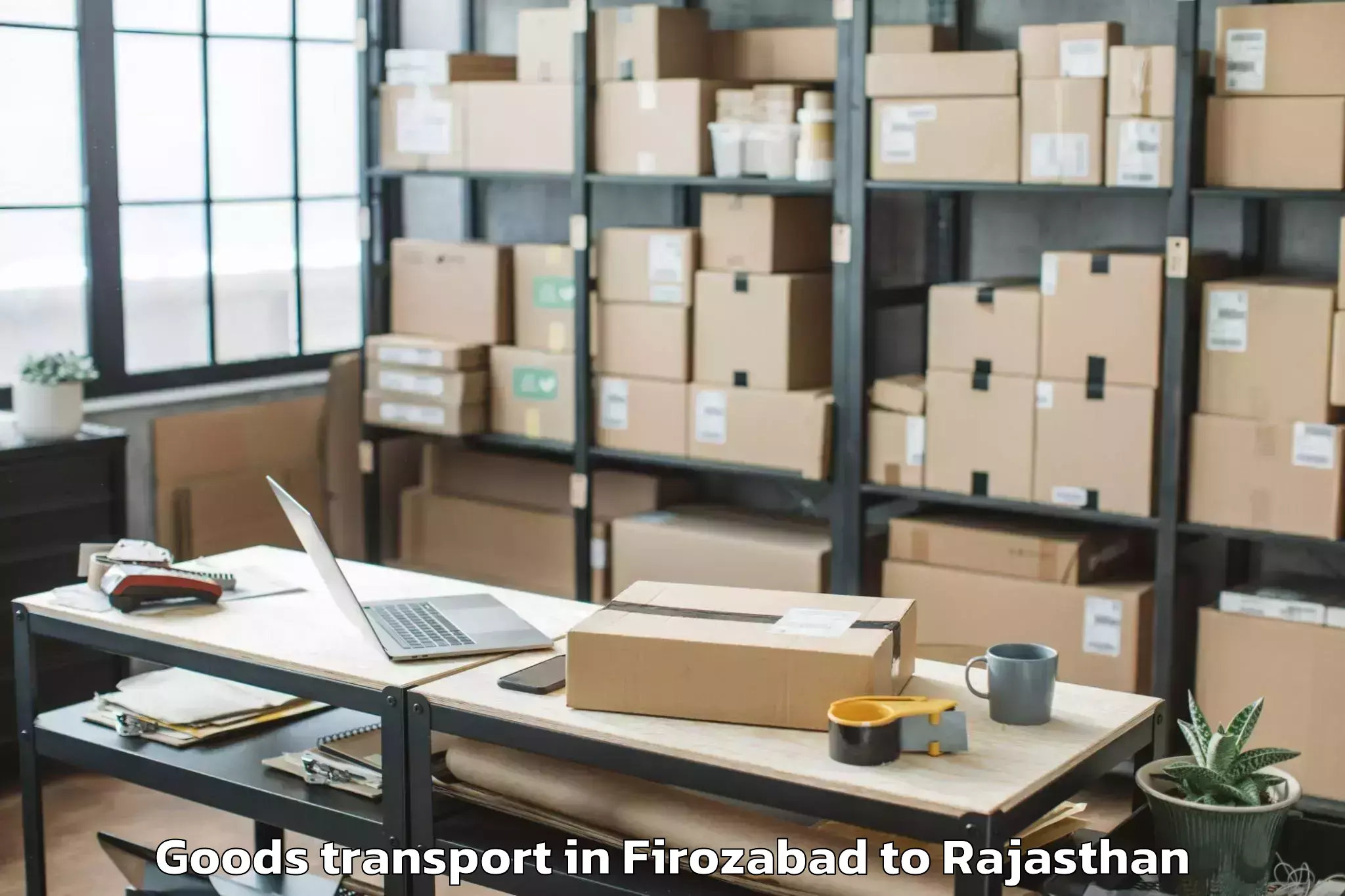 Affordable Firozabad to Sanganer Goods Transport